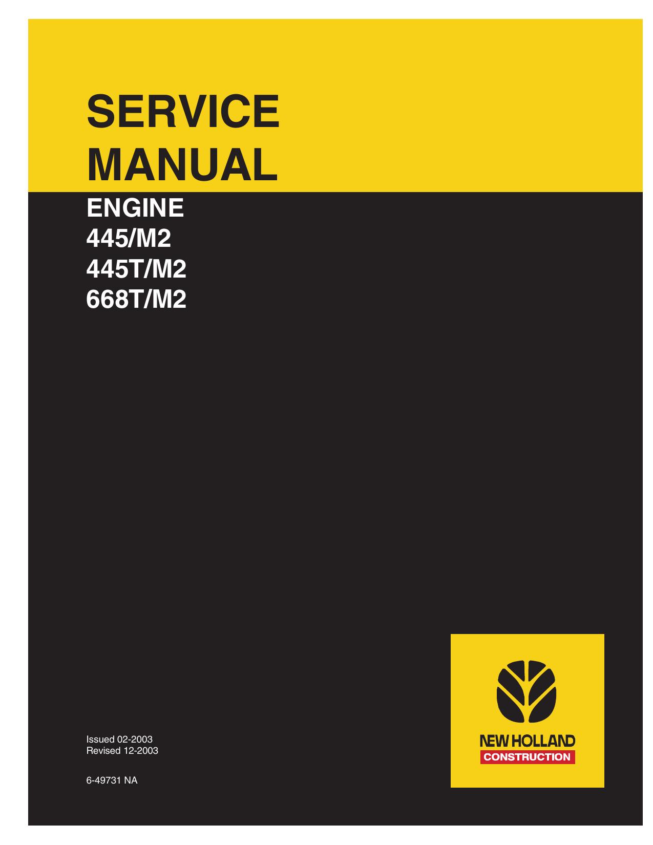 445M2, 445TM2, 668TM2 Engine Service Manual
